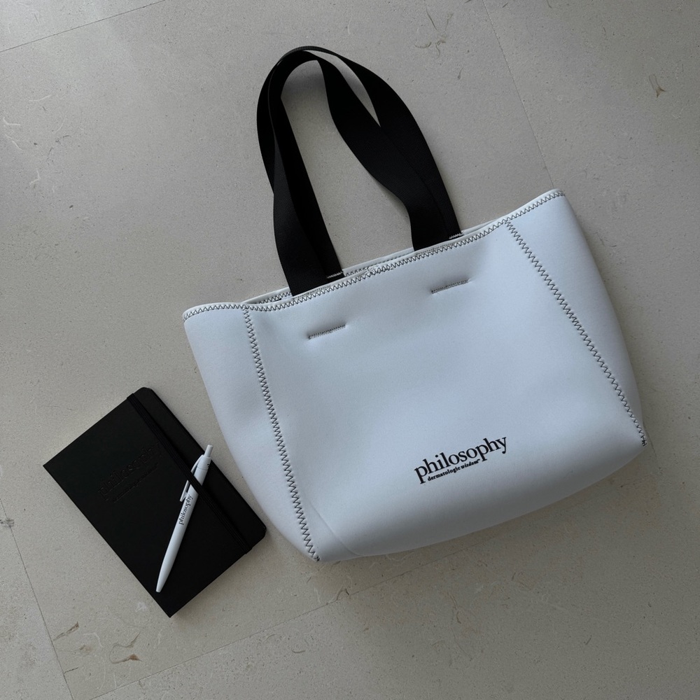 Philosophy Neoprene Tote, Notebook & Pen